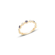 14k gold Enamel lucky Eye