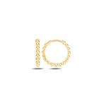 Load image into Gallery viewer, 14k gold Round  earrings

