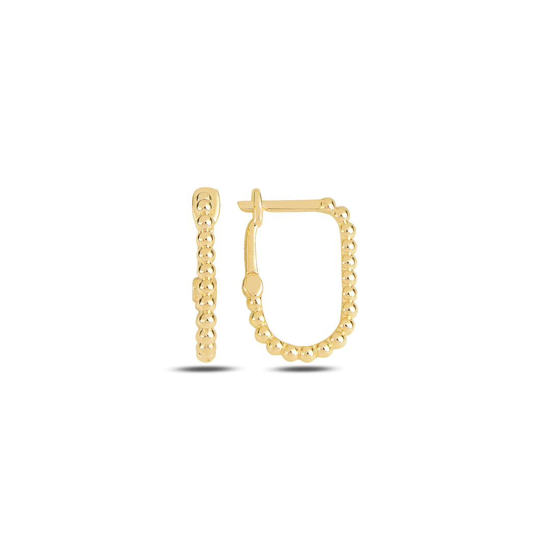14k gold Oval earrings