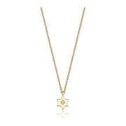 14k gold  Mystic Single Diamond Star of David