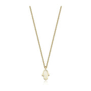 14k gold Mystic Gold Hamsa Enamel Necklace