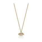 Load image into Gallery viewer, Mystic Gold, Full Diamond Eye Necklace
