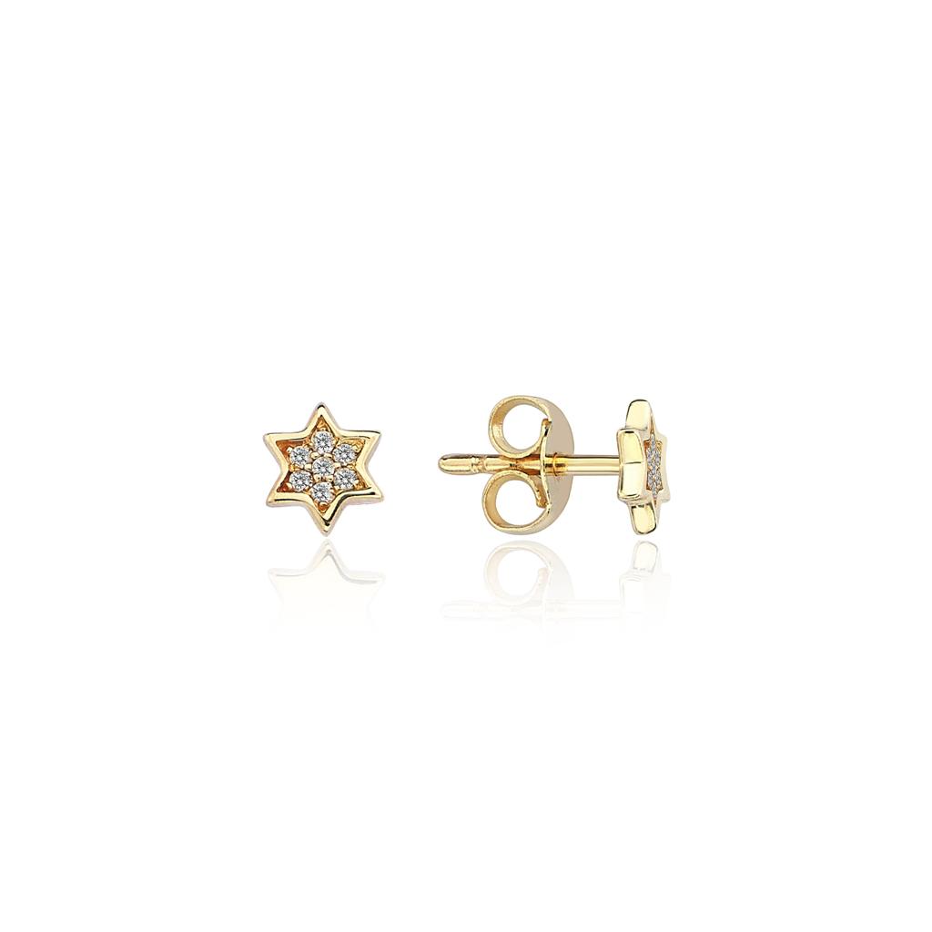 14k gold Mystic Full Dimond Star Of David