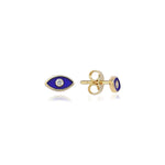 Load image into Gallery viewer, 14k Gold lucky Eye Earring
