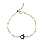 Load image into Gallery viewer, Classic star of David Black diamonds
