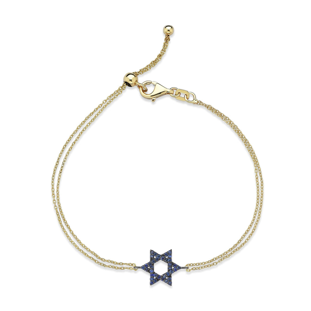 Classic star of David Blue sapphire