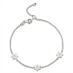 Load image into Gallery viewer, 14k gold  Mystic 3 charm single diamond star bracelet