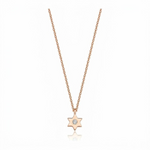 Load image into Gallery viewer, 14k gold  Mystic Single Diamond Star of David