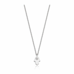 Load image into Gallery viewer, 14k gold Mystic Gold &amp; Single Diamond Hamsa Necklace