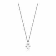 14k gold Mystic Gold & Single Diamond Hamsa Necklace