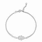 Load image into Gallery viewer, 14K gold Large hamsa bracelet