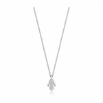 Load image into Gallery viewer, 14k gold  Mystic Gold, Full Diamond Hamsa Necklace