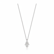 14k gold  Mystic Gold, Full Diamond Hamsa Necklace
