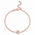 Load image into Gallery viewer, 14k gold 1cm full star of David White diamonds