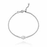 Load image into Gallery viewer, 14K gold single diamond 1cm Hamsa Bracelet