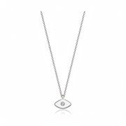 14k gold Mystic Gold & Single Diamond Eye Necklace