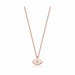 Load image into Gallery viewer, 14k gold Mystic Gold &amp; Single Diamond Eye Necklace
