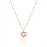 Load image into Gallery viewer, 14k gold Large Classic Star of David necklace