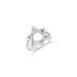 Load image into Gallery viewer, 14k gold Large star of david ring