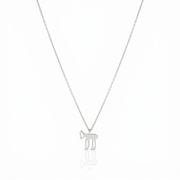 14k gold small hai necklace