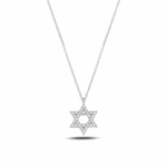 Load image into Gallery viewer, 14k gold Classic Star of David necklace
