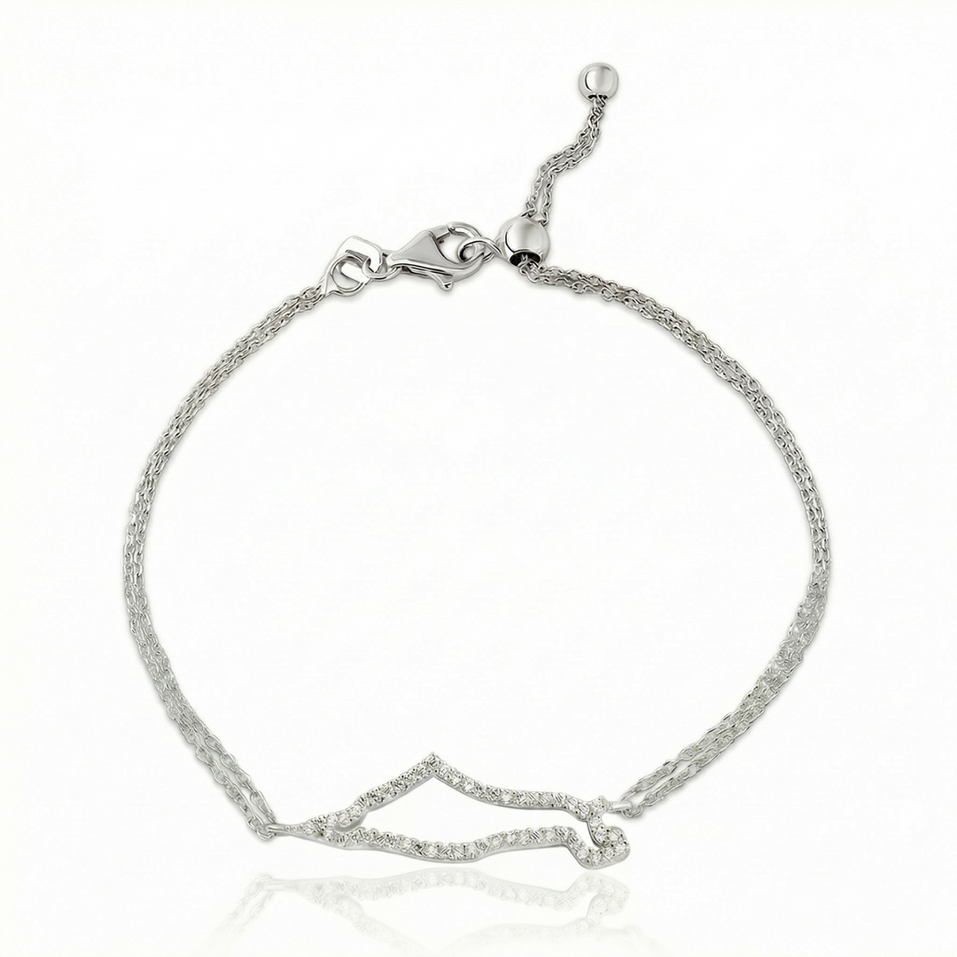 Hollo map of Israel bracelet