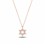 Load image into Gallery viewer, 14k gold Classic Star of David necklace