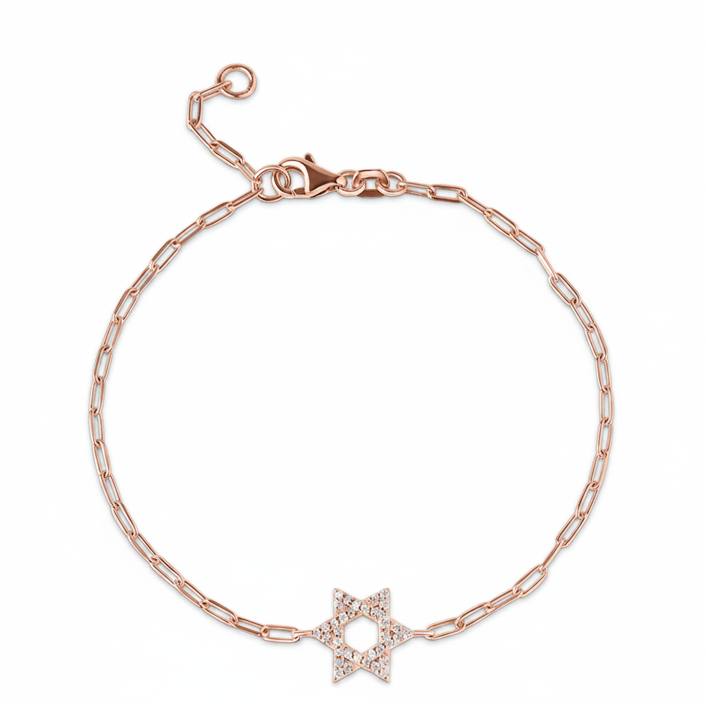 Classic star of David paperclip
