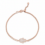Load image into Gallery viewer, 14K gold Large hamsa bracelet