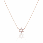 Load image into Gallery viewer, 14k gold Classic Star of David necklace