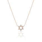 Load image into Gallery viewer, 14k gold Large Classic Star of David necklace