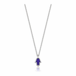 Load image into Gallery viewer, 14k gold Mystic Gold Hamsa Enamel Necklace