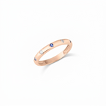Load image into Gallery viewer, 14k Gold Sapphire Diamond Band Ring