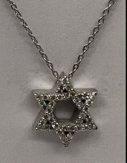 14k gold Thick classic Star of David Necklace